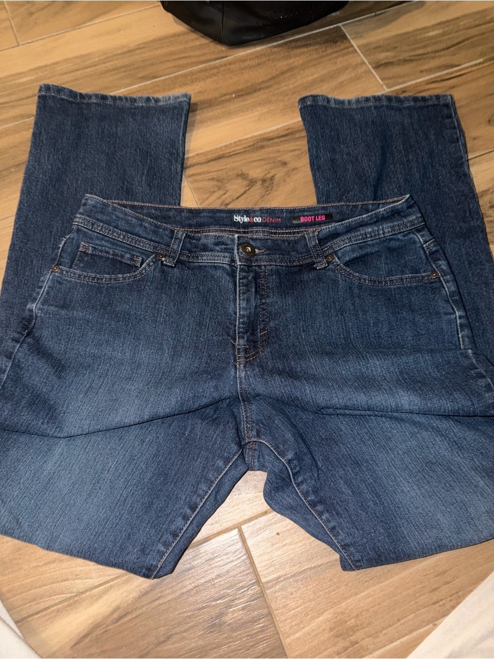 Style & Co. Women's Boot Cut Jeans - Dark Blue Denim